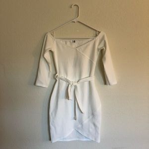 Missguided Long Sleeve Wrap Dress